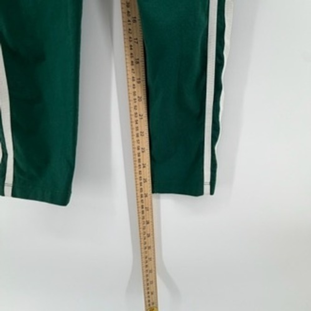 Adidas Originals Womens Forest Green 3-Stripe Trefoil Leggings Size L Activewear - Picture 8 of 8